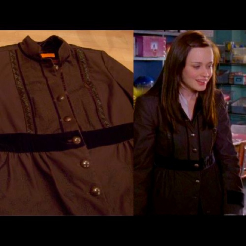 COPY - Gilmore Girls Rory Gilmore Cynthia Steffe Brown Coat M Jacket Alexis Ble…